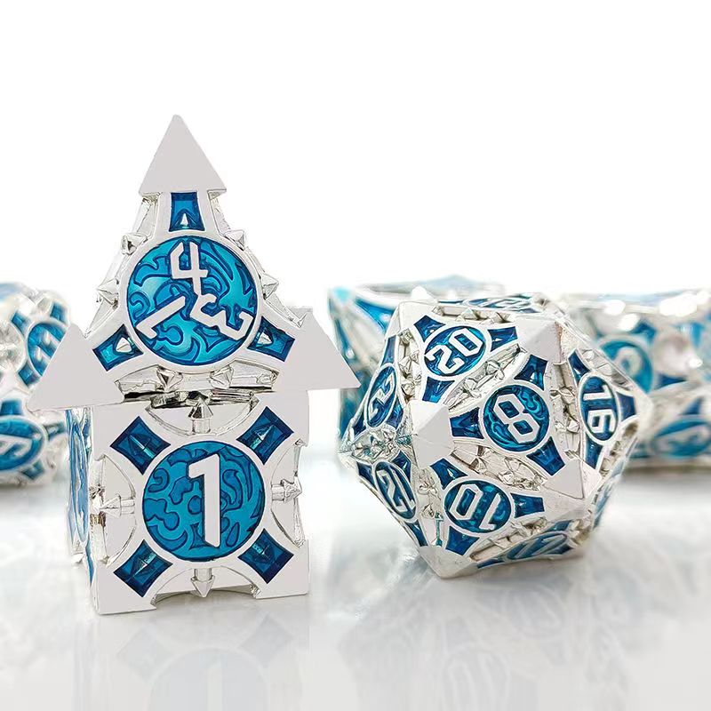 Board Game Master - 7 buah D4-D20 Cosplay DND kuningan