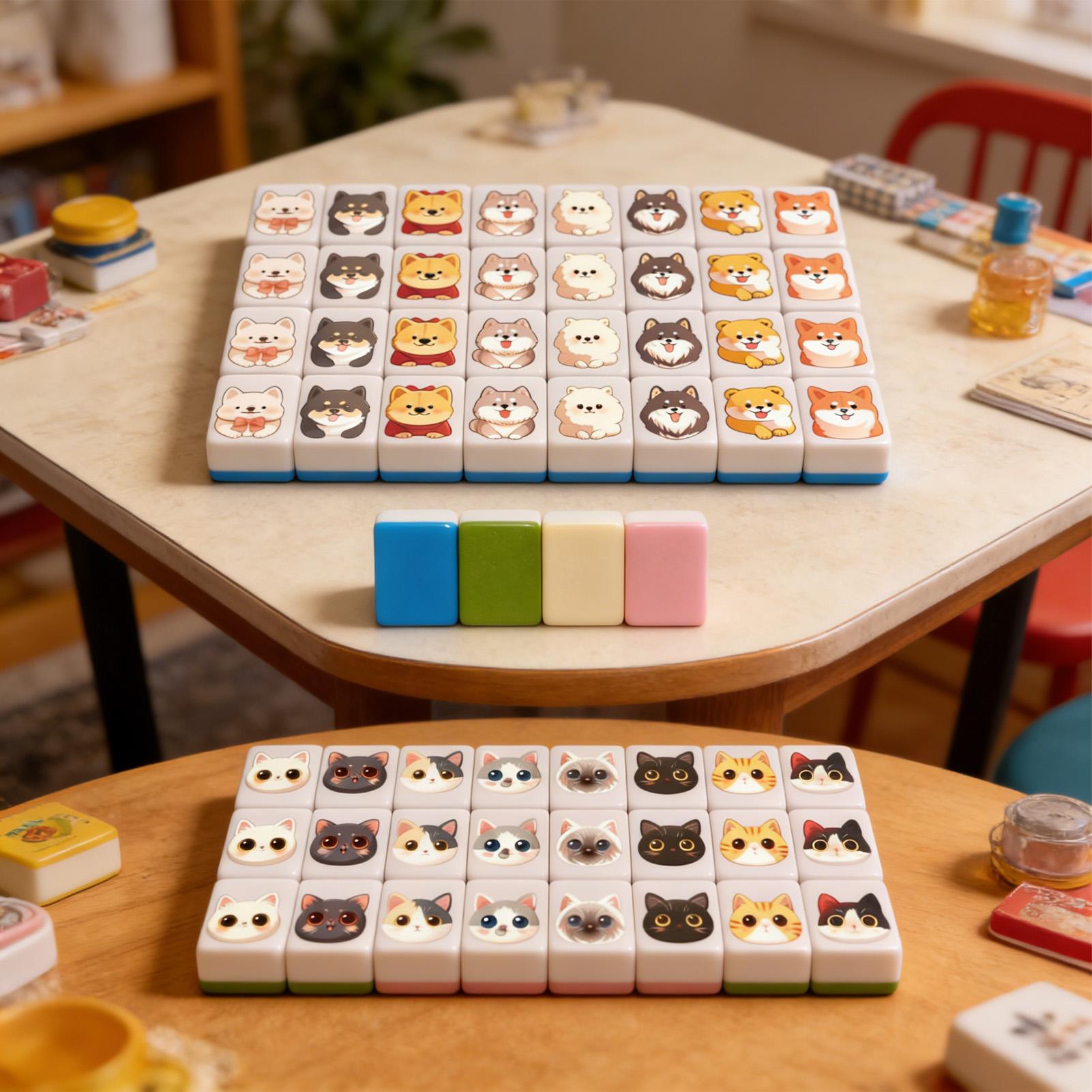 Board Game Master - 65Pcs Set Permainan Papan Mahjong Mini,