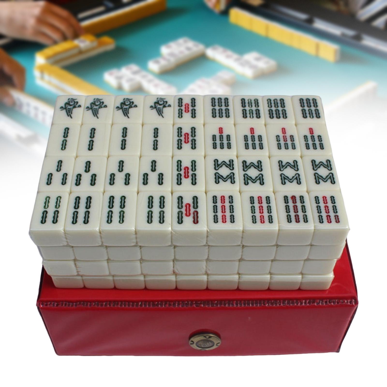 Board Game Dixit - Set papan permainan Mahjong lengkap portabel,