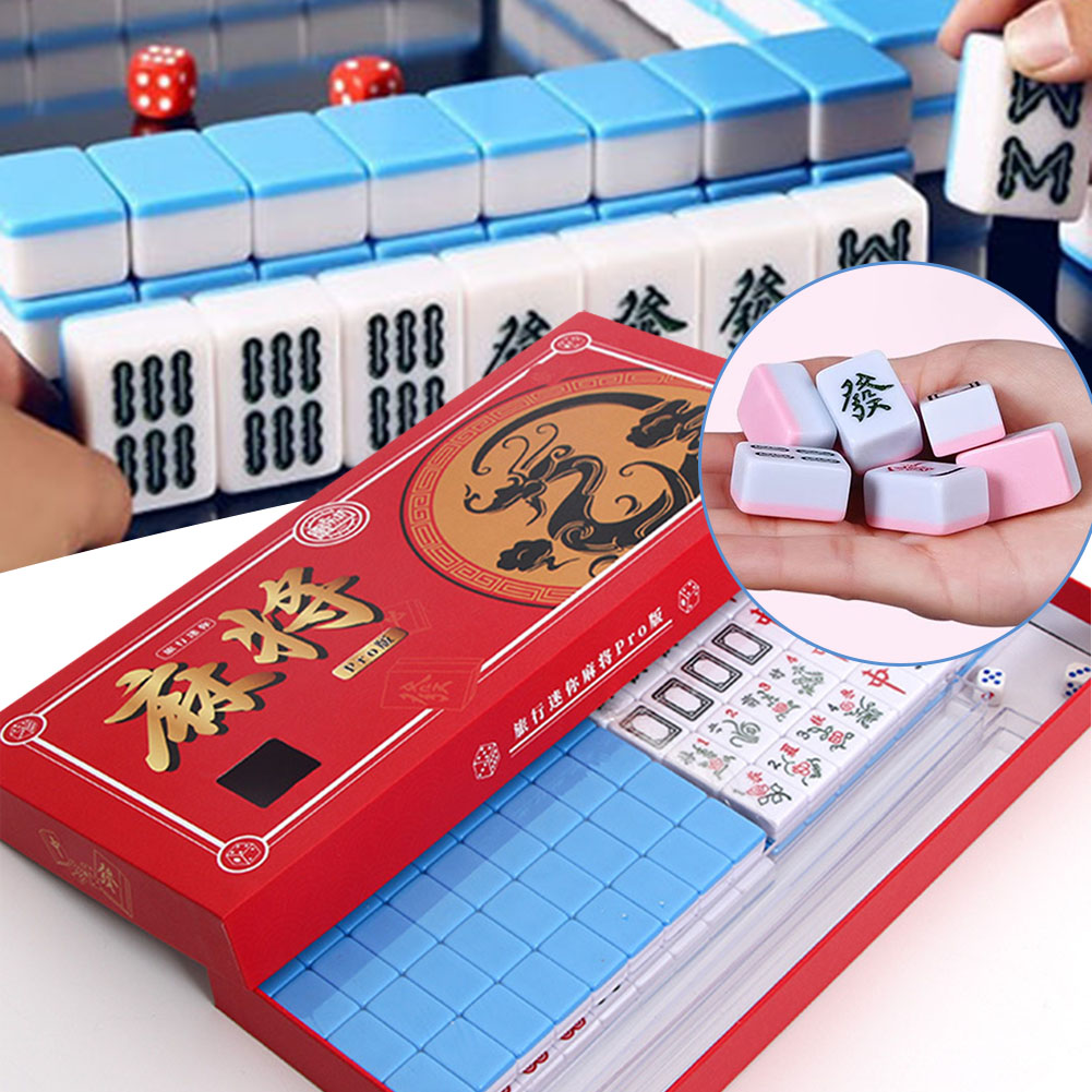 Board Game Master - Set Mahjong Mini Perjalanan Portabel Set