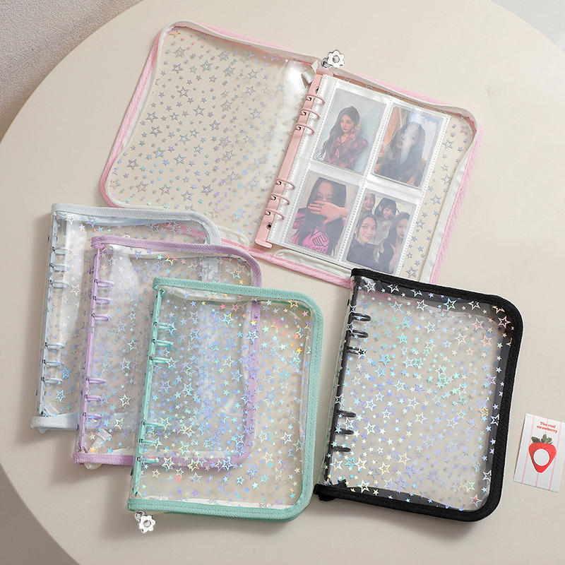 Board Game Book - Binder Zipper Bintang A5/A6/A7 untuk Photocard,
