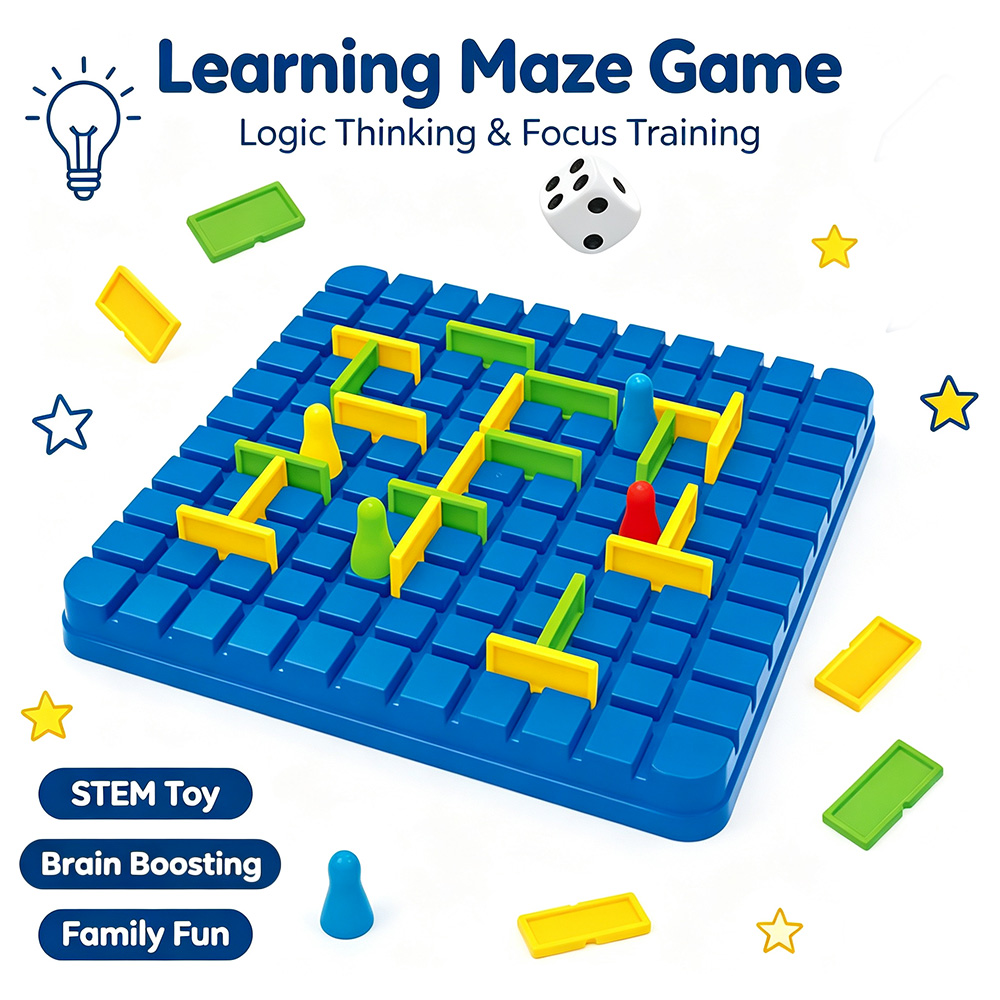 Board Game Qwirkle - Permainan Papan Strategi Mengatasi Rintangan Labirin,