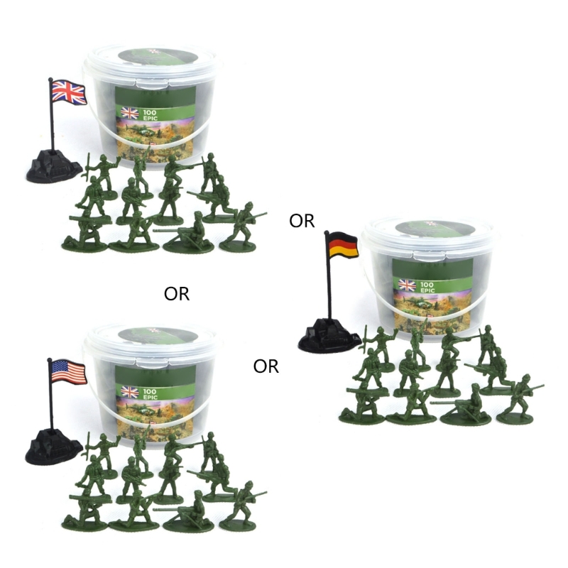 Board Game Risk - 100 buah mainan anak-anak Mini tentara