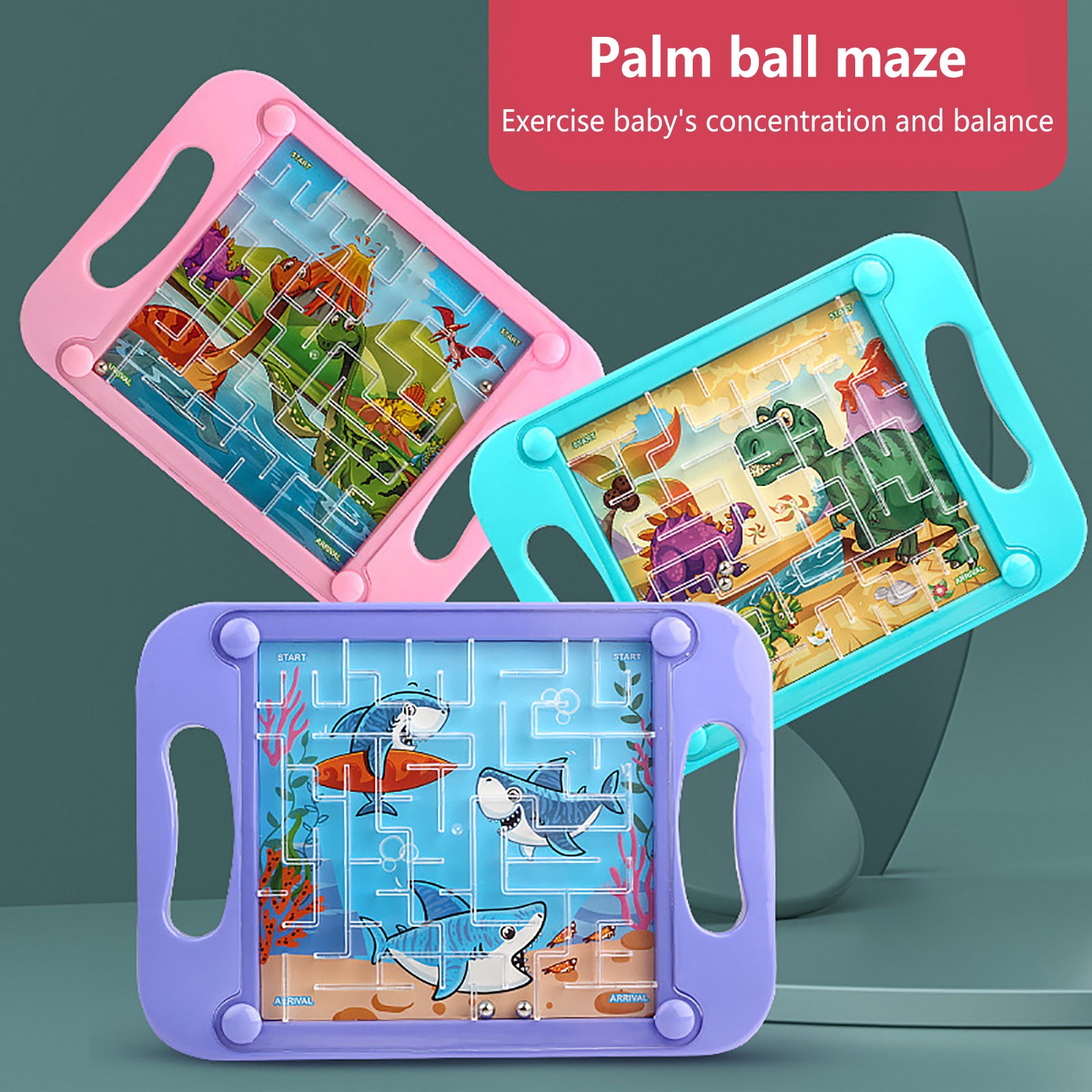 Board Game Qwirkle - Mainan labirin anak-anak, bola keseimbangan gravitasi