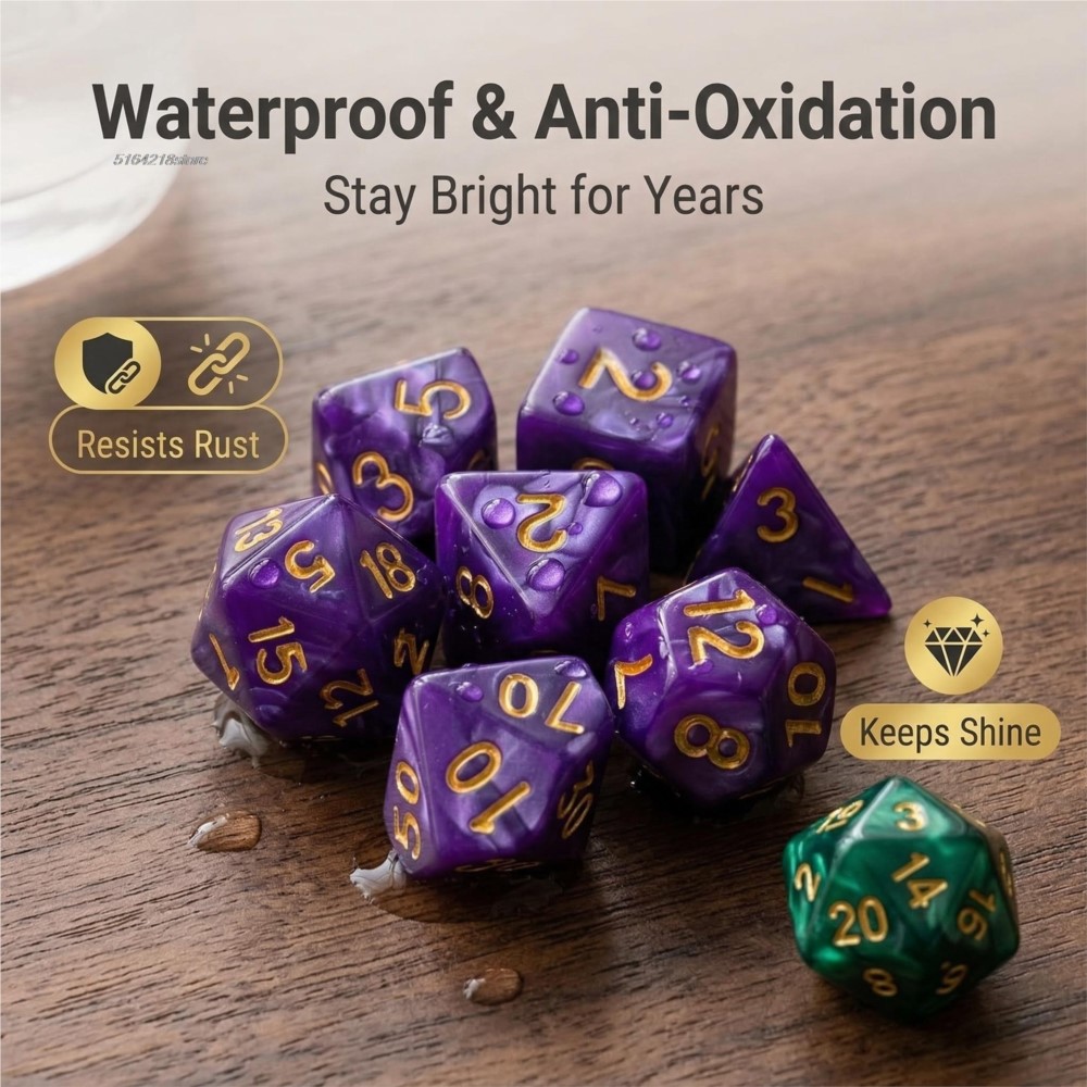 Board Game Verdant - 7 Buah Set Dadu Permainan Papan