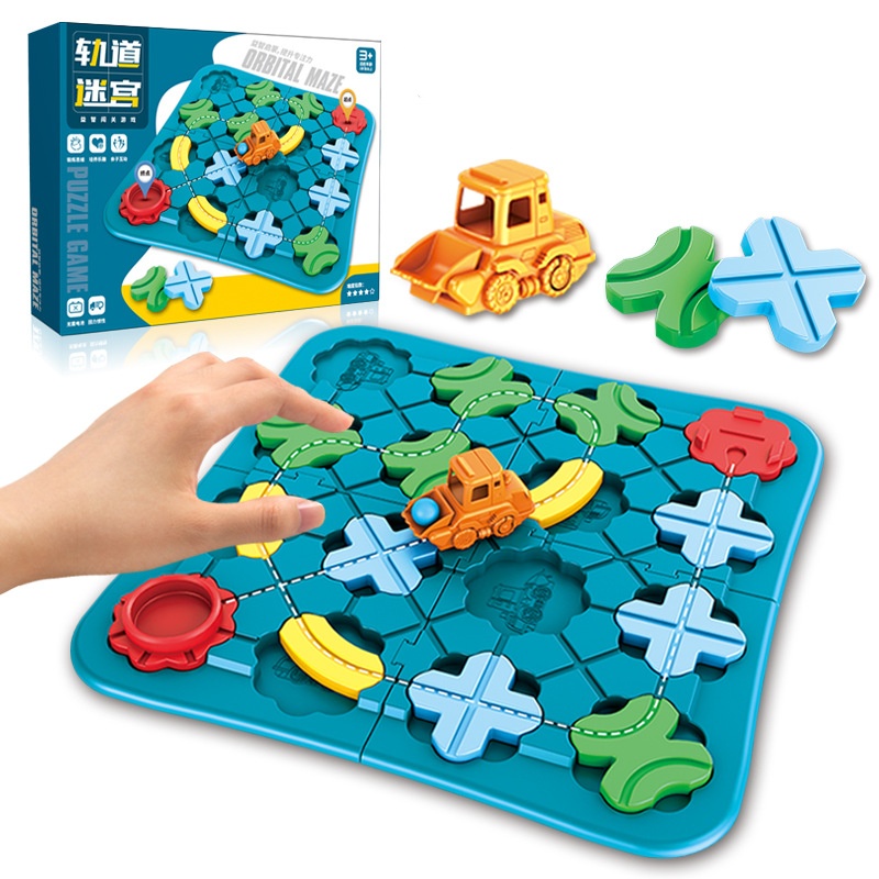 Board Game Qwirkle - Permainan Logika Montessori Road Maze, Permainan