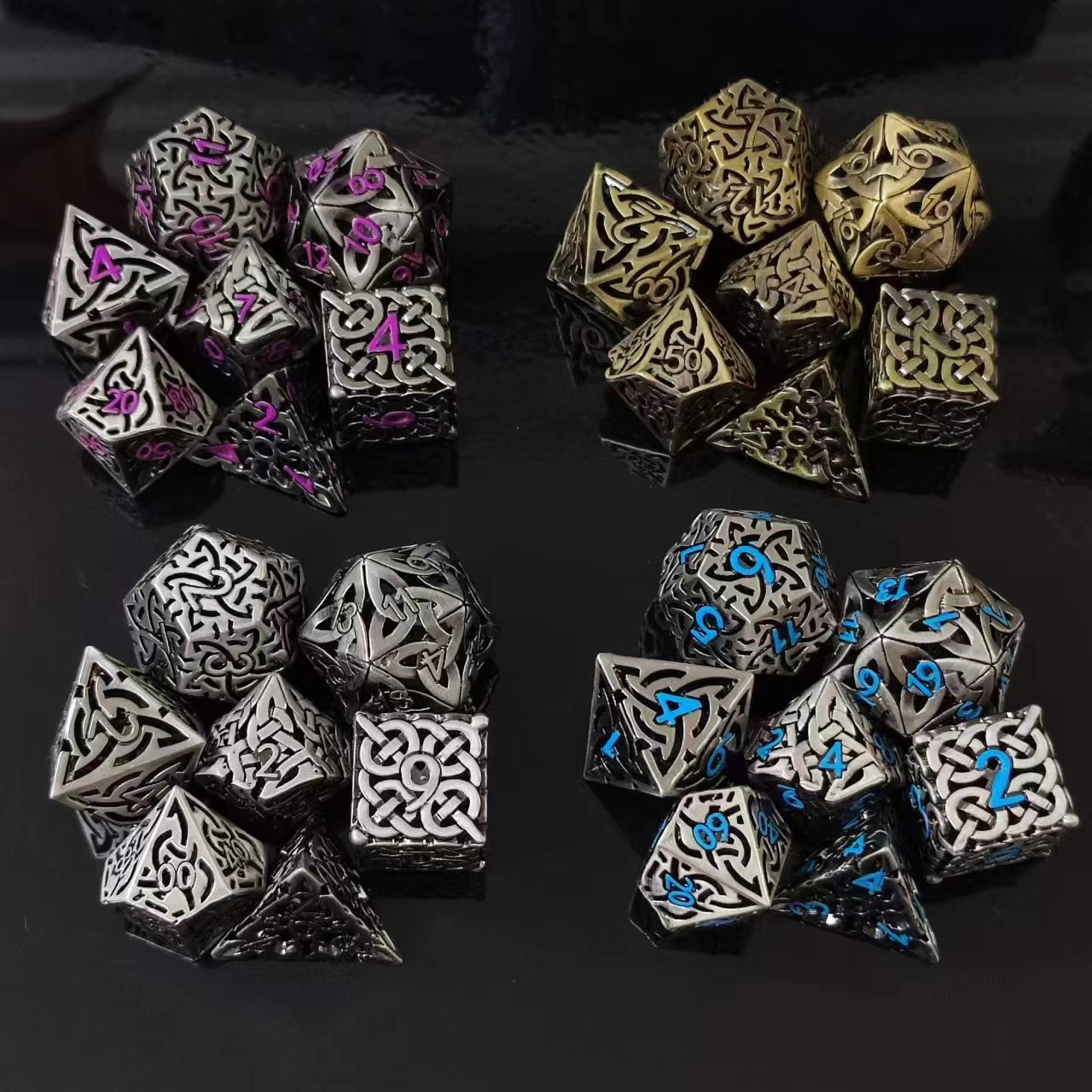 7 buah D4-D20 Cosplay DND kuni - Board Game Master ulasan dan harga