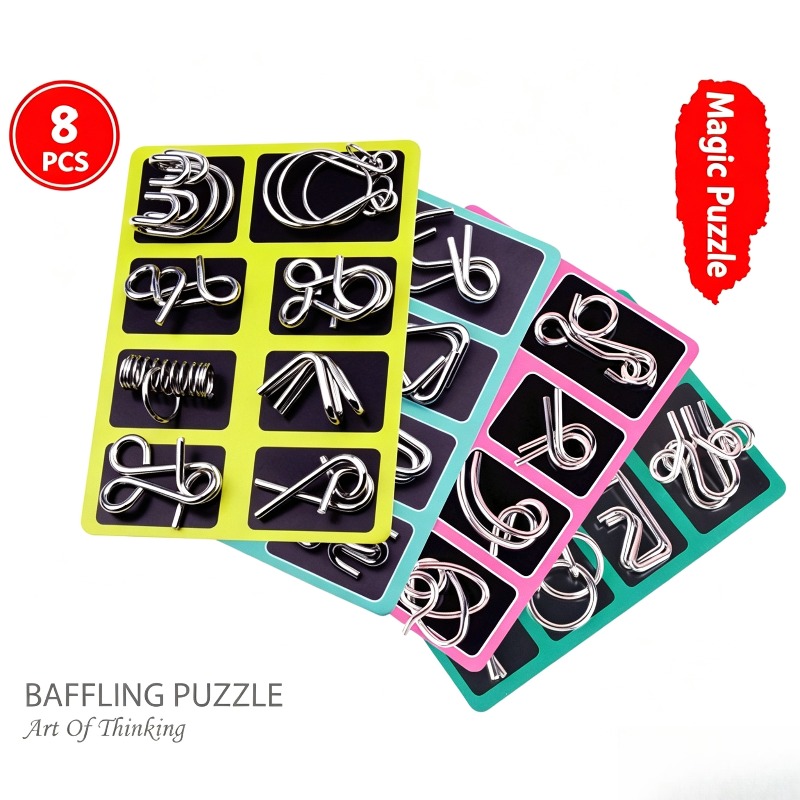 8 Buah Set Puzzle Logam Klasik - Board Game Master ulasan dan harga