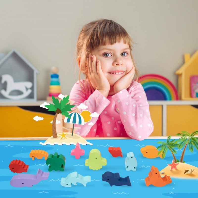 Anak-anak baru Montessori kayu - Board Game Recommendation ulasan dan harga